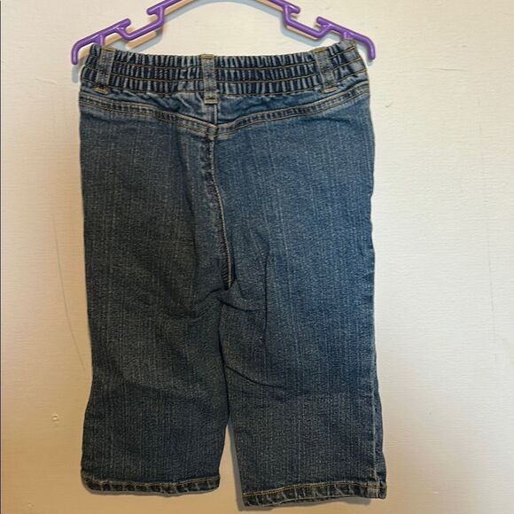 🖤2/$25 90s vintage Tommy Hilfiger Kids Blue Jeans with Floral Embroidery - Picture 3 of 3
